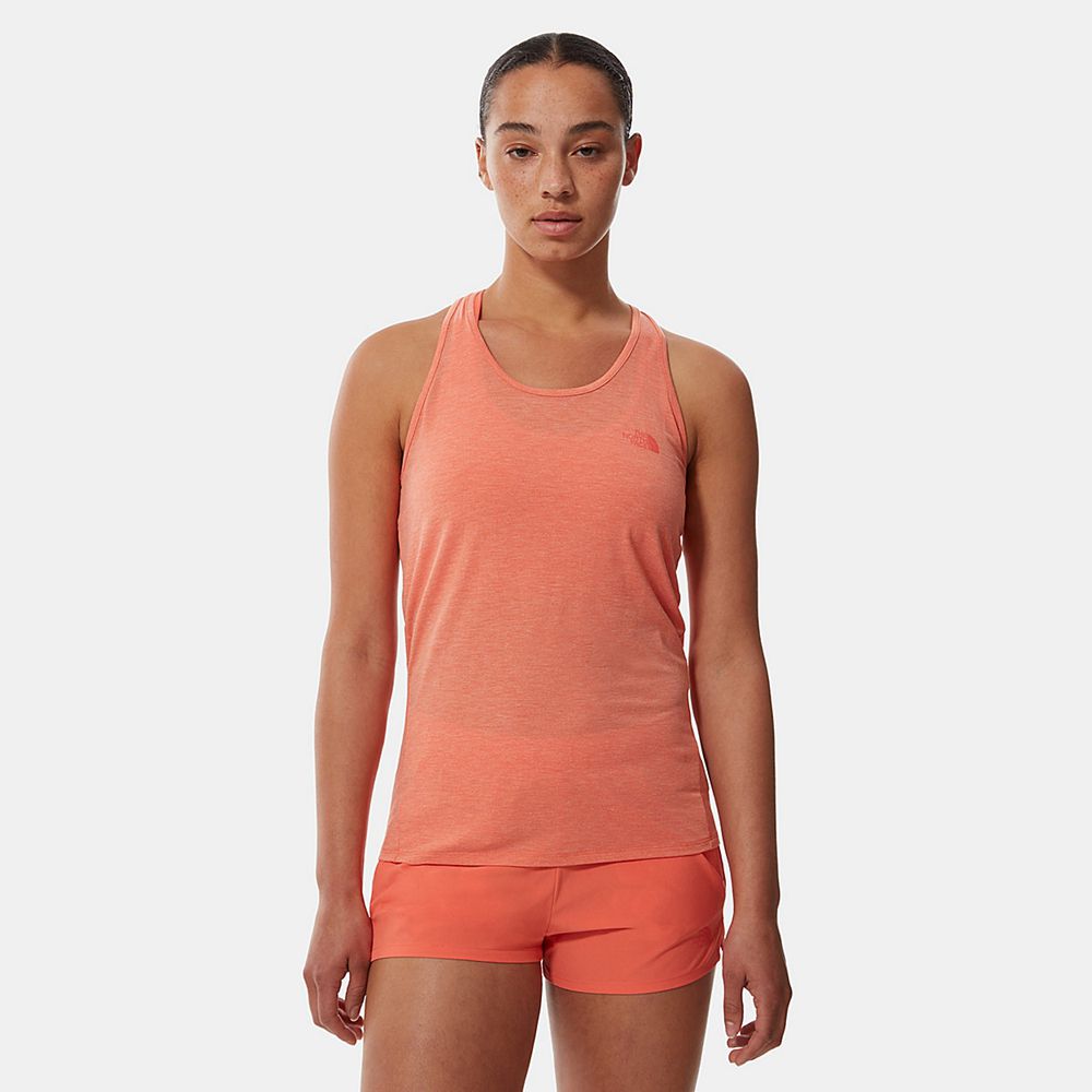 The North Face Tank Top Womens Australia - The North Face Wander Orange Running & Training (RJG-7405